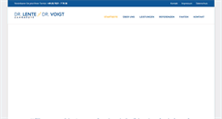 Desktop Screenshot of dr-lente-dr-voigt.de